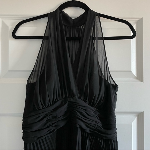 Evan Picone Evening Cocktail Pleated Dress Size 8 Petite - Picture 3 of 8